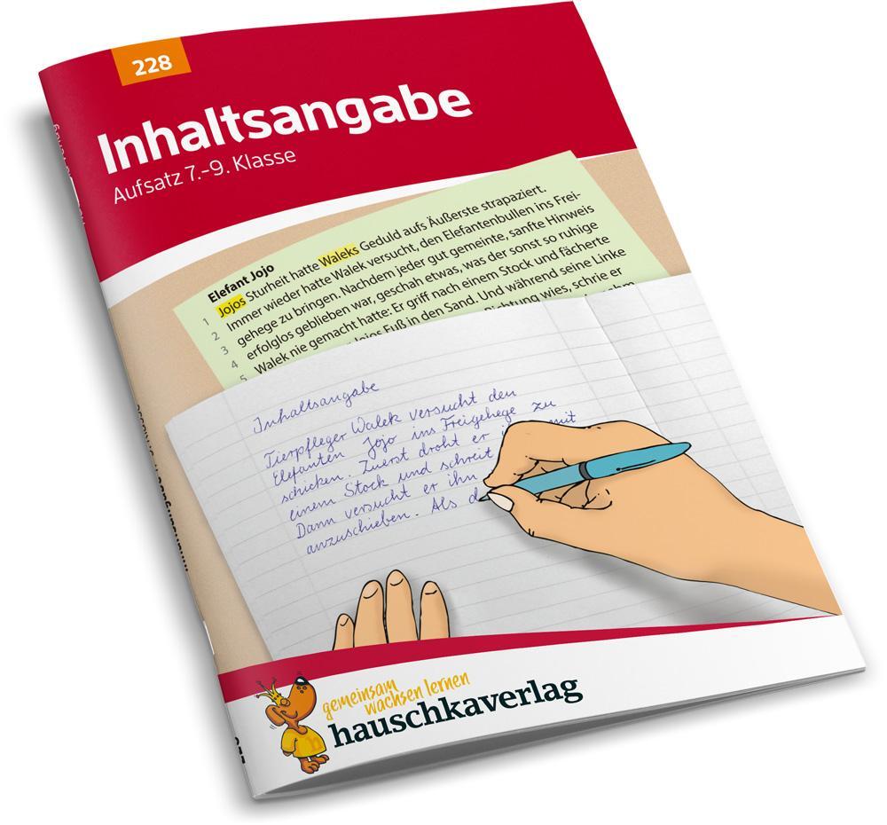 Bild: 9783881002288 | Inhaltsangabe. Aufsatz 7.-9. Klasse | Gerhard Widmann | Broschüre