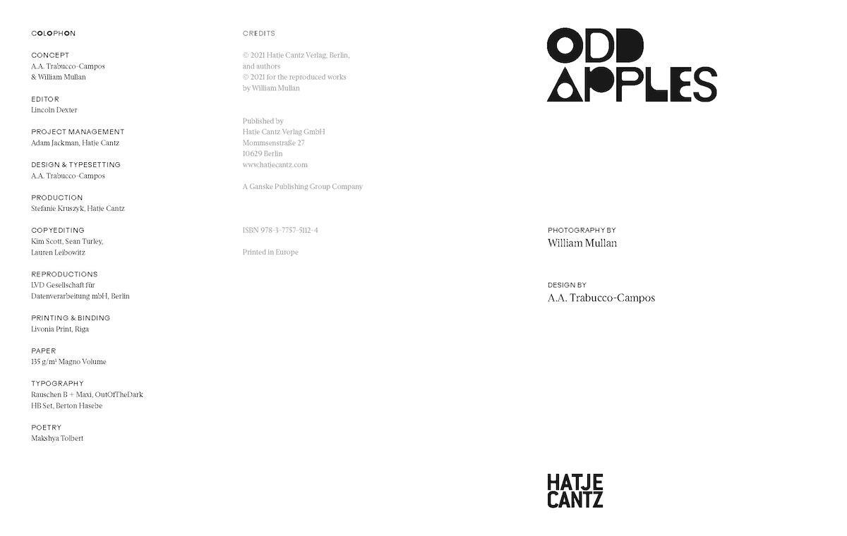 Bild: 9783775751124 | Odd Apples | Buch | 128 S. | Englisch | 2021 | Hatje Cantz Verlag GmbH