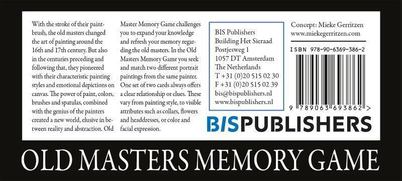 Rückseite: 9789063693862 | Old Masters Memory Game | Mieke Gerritzen | Spiel | 846449 | Englisch