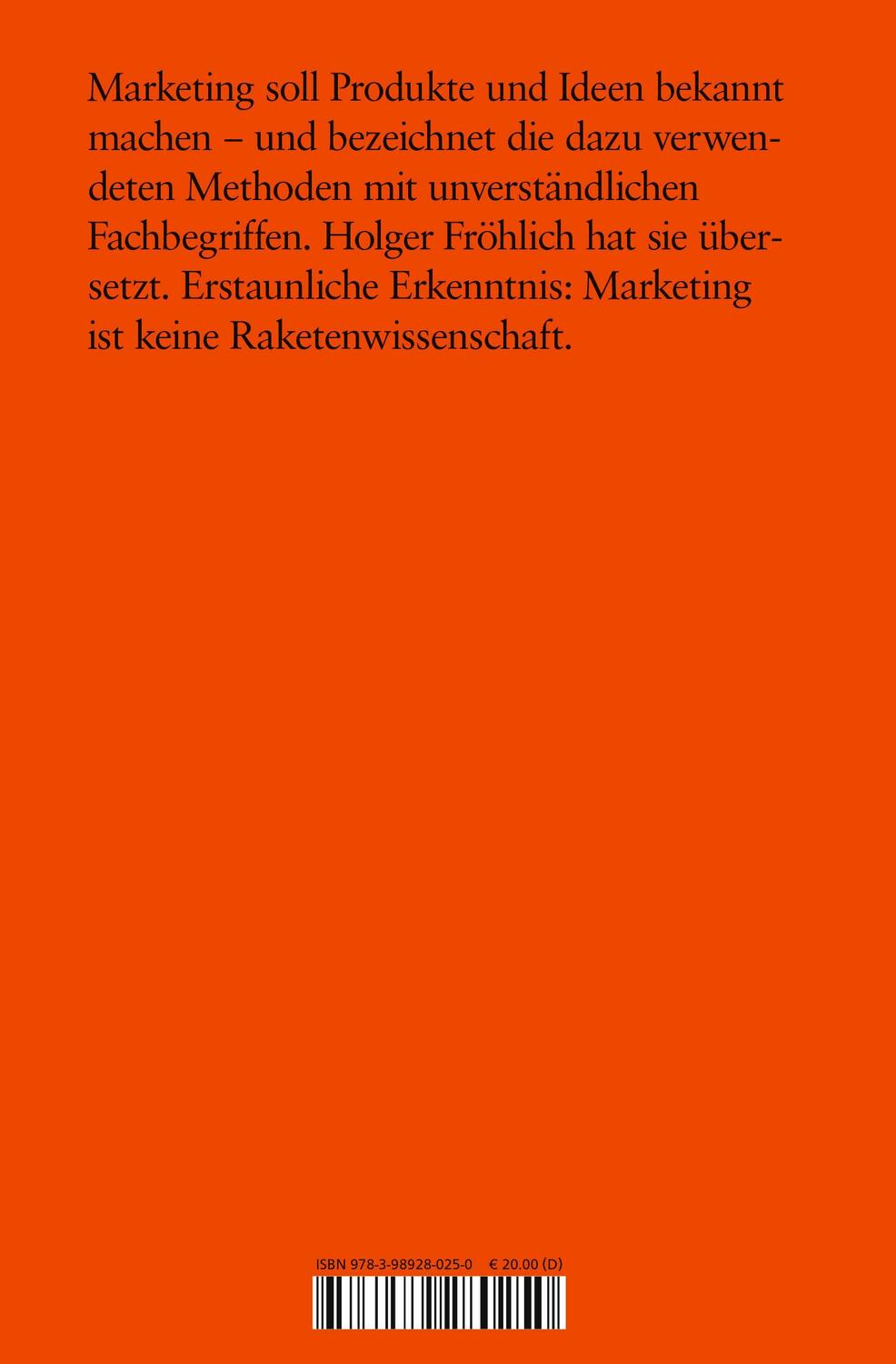 Rückseite: 9783989280250 | Marketing in Leichter Sprache | brand eins books | Holger Fröhlich