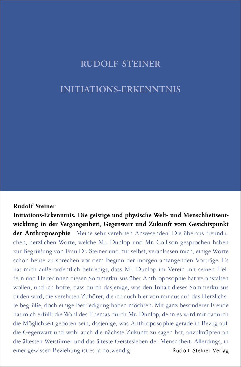 Cover: 9783727422720 | Initiations-Erkenntnis | Rudolf Steiner | Buch | 390 S. | Deutsch