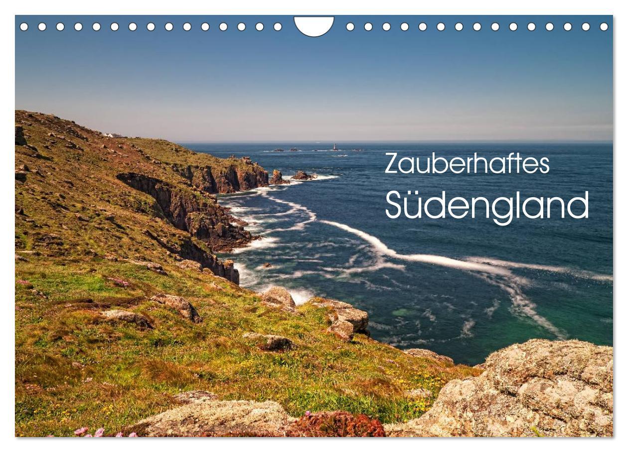 Cover: 9783435608621 | Zauberhaftes Südengland (Wandkalender 2025 DIN A4 quer), CALVENDO...