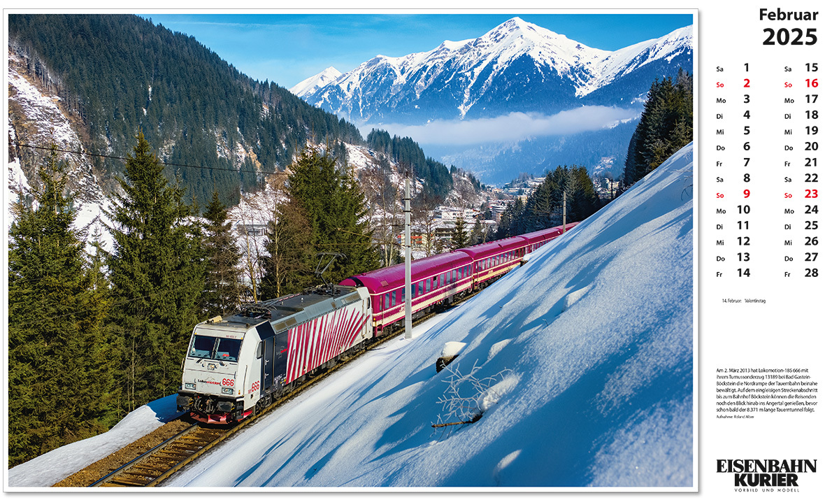 Bild: 9783844659405 | Alpenbahnen 2025 | Kalender | 13 S. | Deutsch | 2025 | EK-Verlag