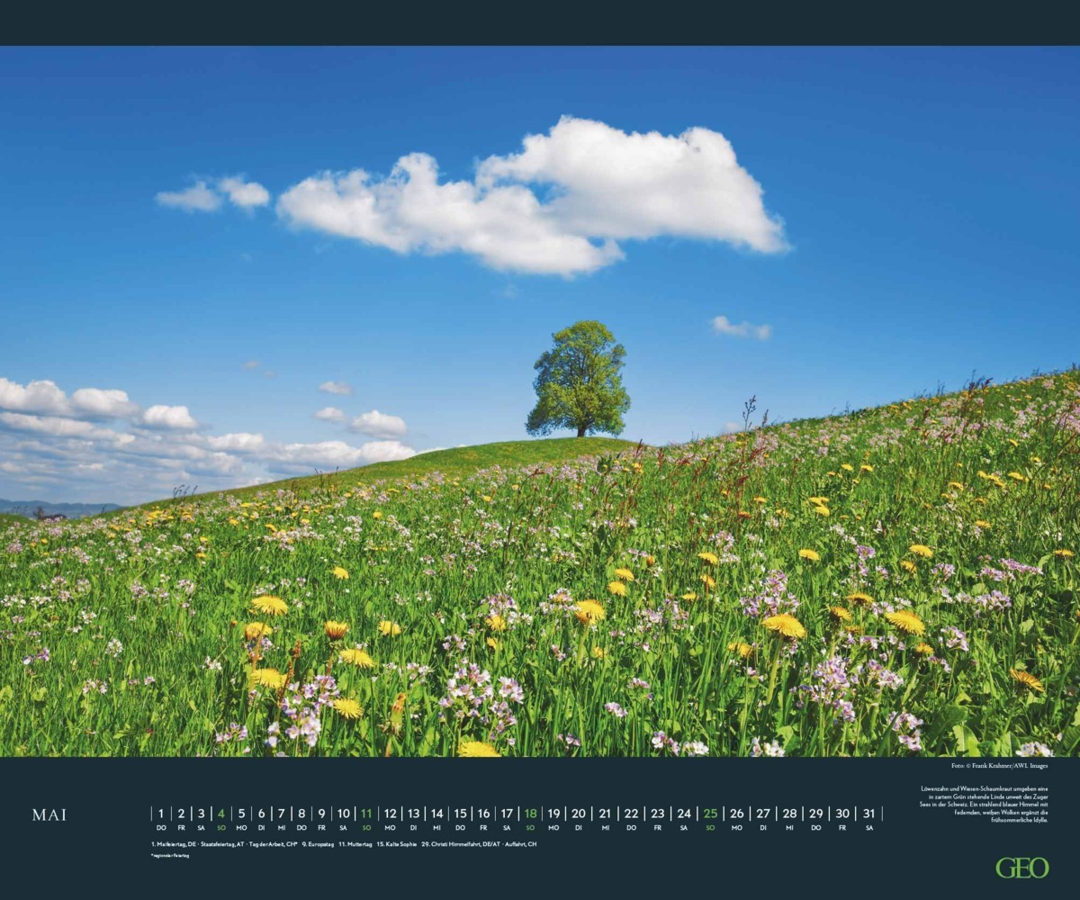 Bild: 4002725988850 | GEO - Wolkenspiele 2025 Wandkalender, 60x50cm, Posterkalender mit...