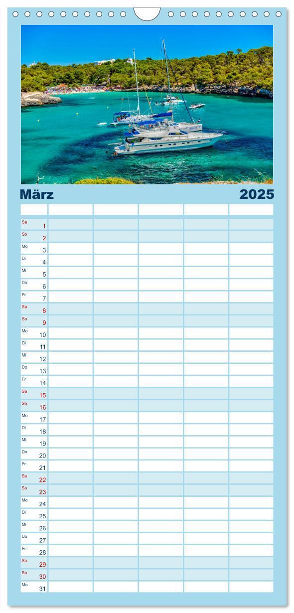 Bild: 9783457118054 | Familienplaner 2025 - Mallorca - Ahoi mit 5 Spalten (Wandkalender,...