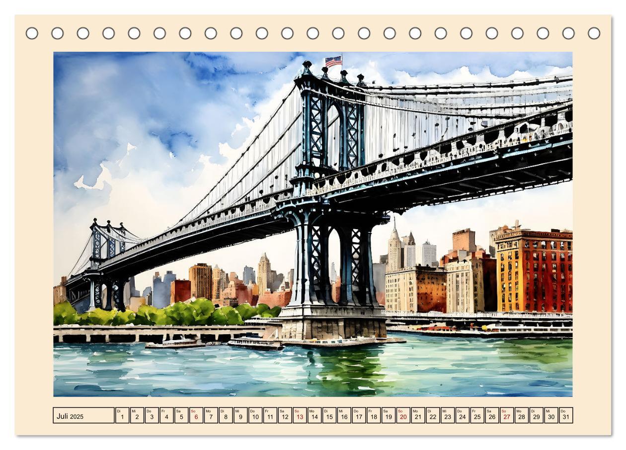 Bild: 9783457218471 | Sightseeing New York (Tischkalender 2025 DIN A5 quer), CALVENDO...