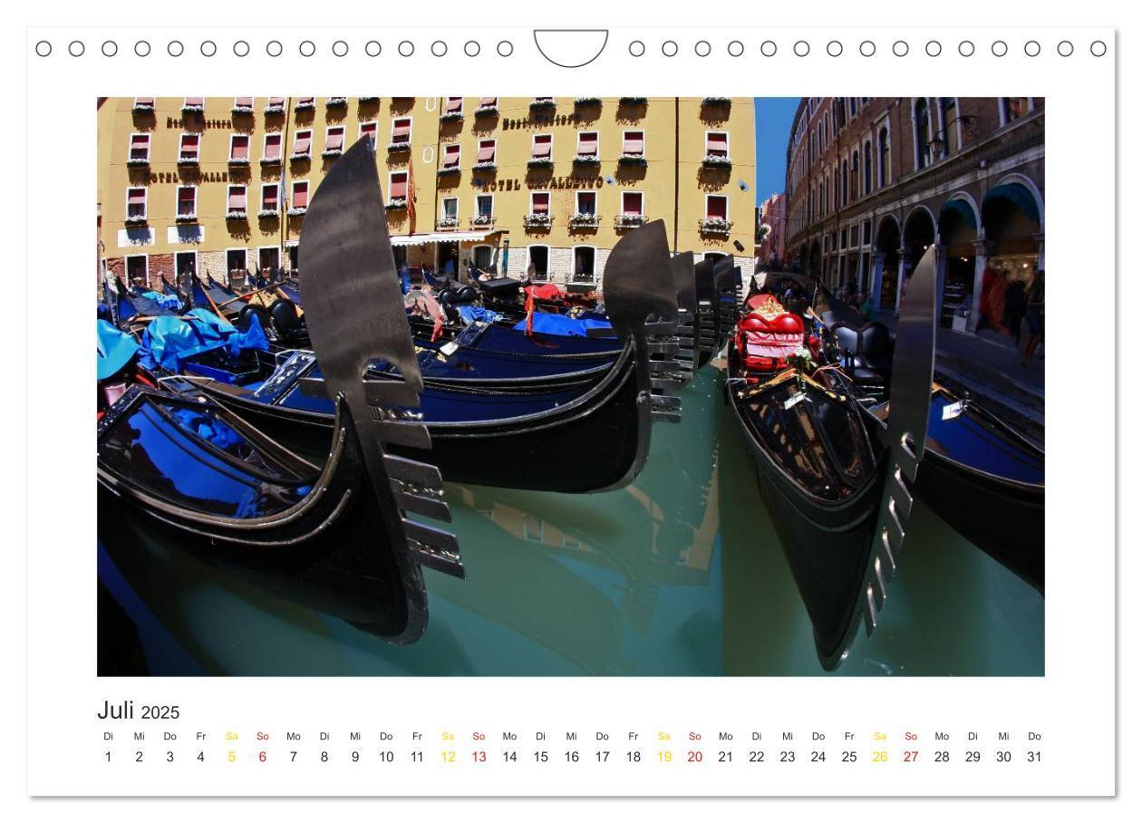 Bild: 9783435820450 | Venedig (Wandkalender 2025 DIN A4 quer), CALVENDO Monatskalender