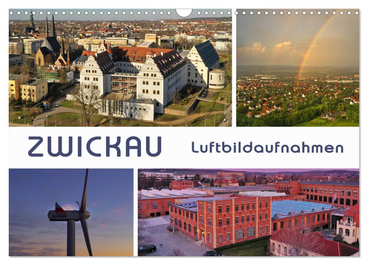 Cover: 9783383947278 | Zwickau - Luftaufnahmen (Wandkalender 2025 DIN A3 quer), CALVENDO...