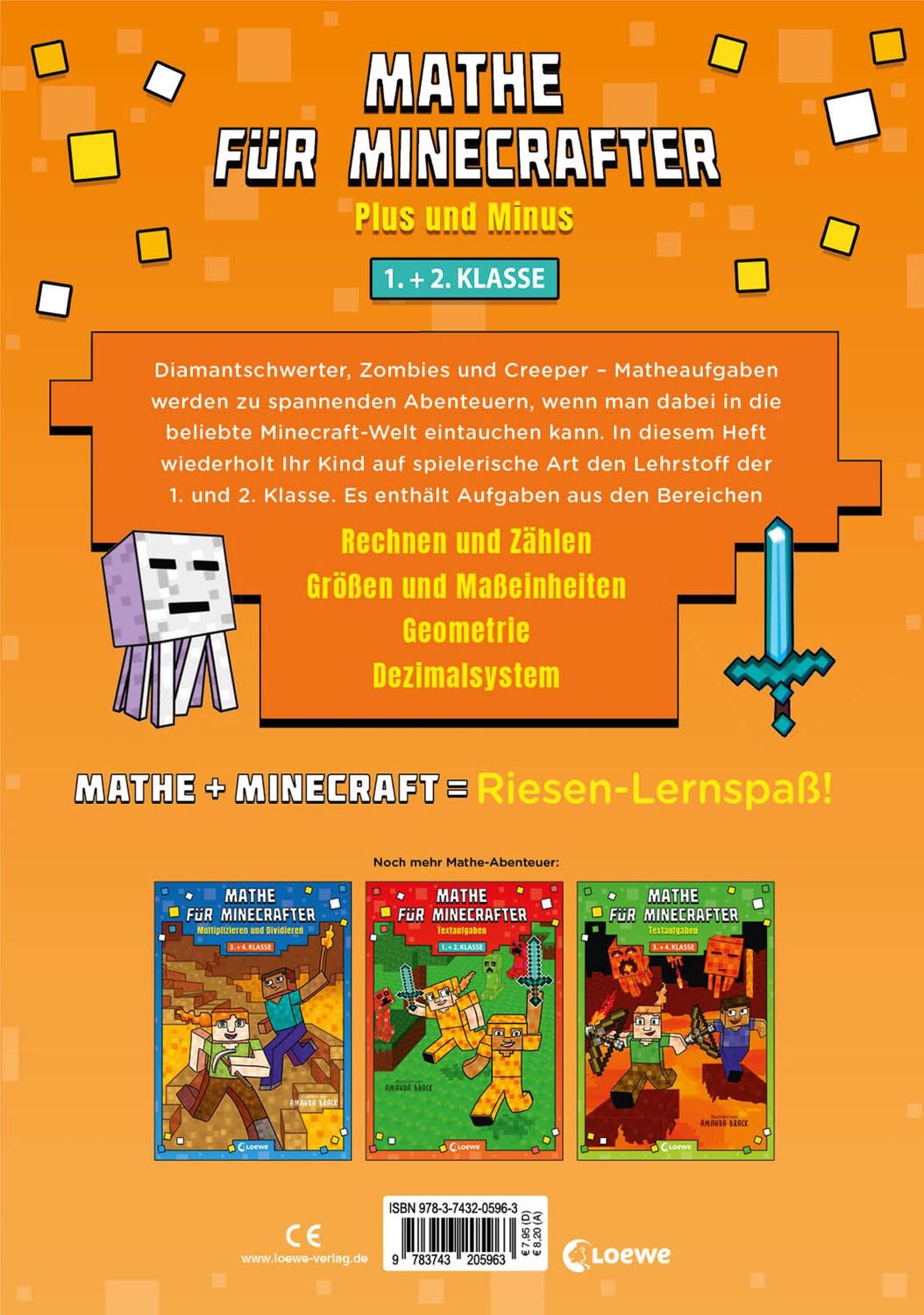 Rückseite: 9783743205963 | Mathe für Minecrafter - Plus und Minus | Amanda Brack | Taschenbuch