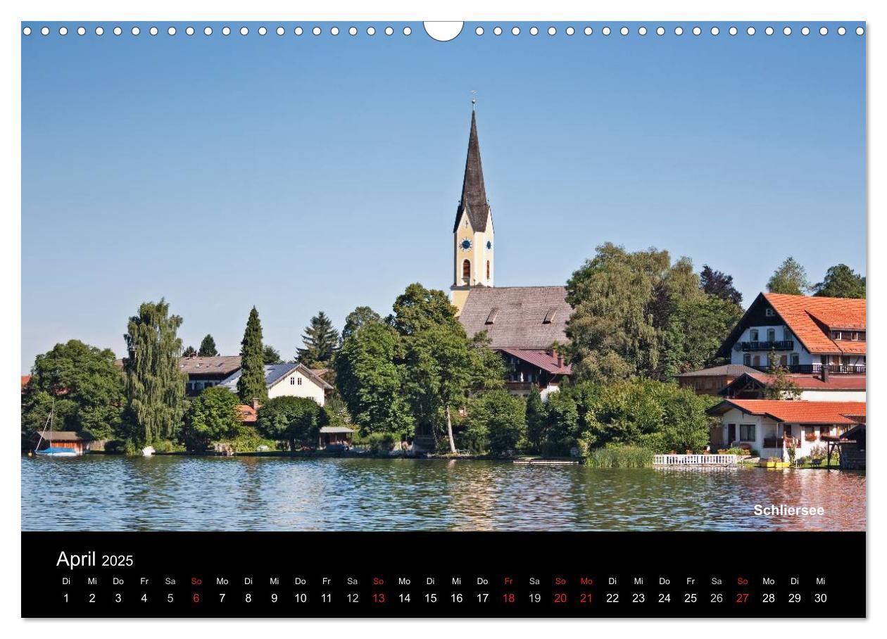 Bild: 9783435719662 | Oberbayerische Seen (Wandkalender 2025 DIN A3 quer), CALVENDO...