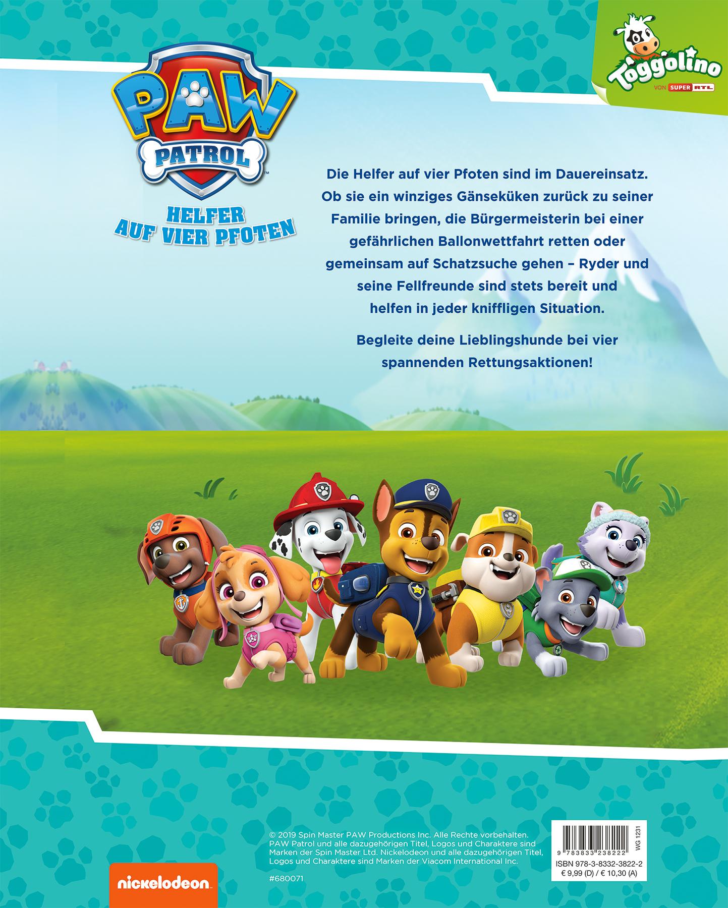 Rückseite: 9783833238222 | PAW Patrol: Meine Lieblingsgeschichten | MJ Illustrations | Buch