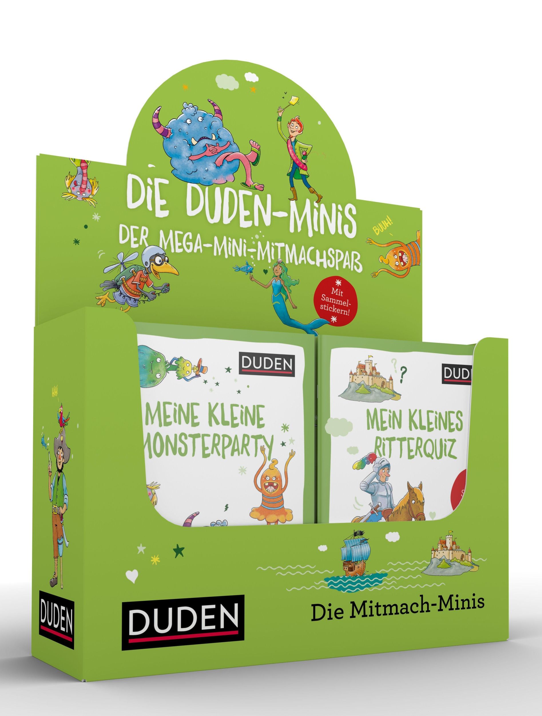 Cover: 9783411852949 | 32er Duden Minis (Box 6) | Der Mega-Mini-Mitmachspaß, Duden Minis