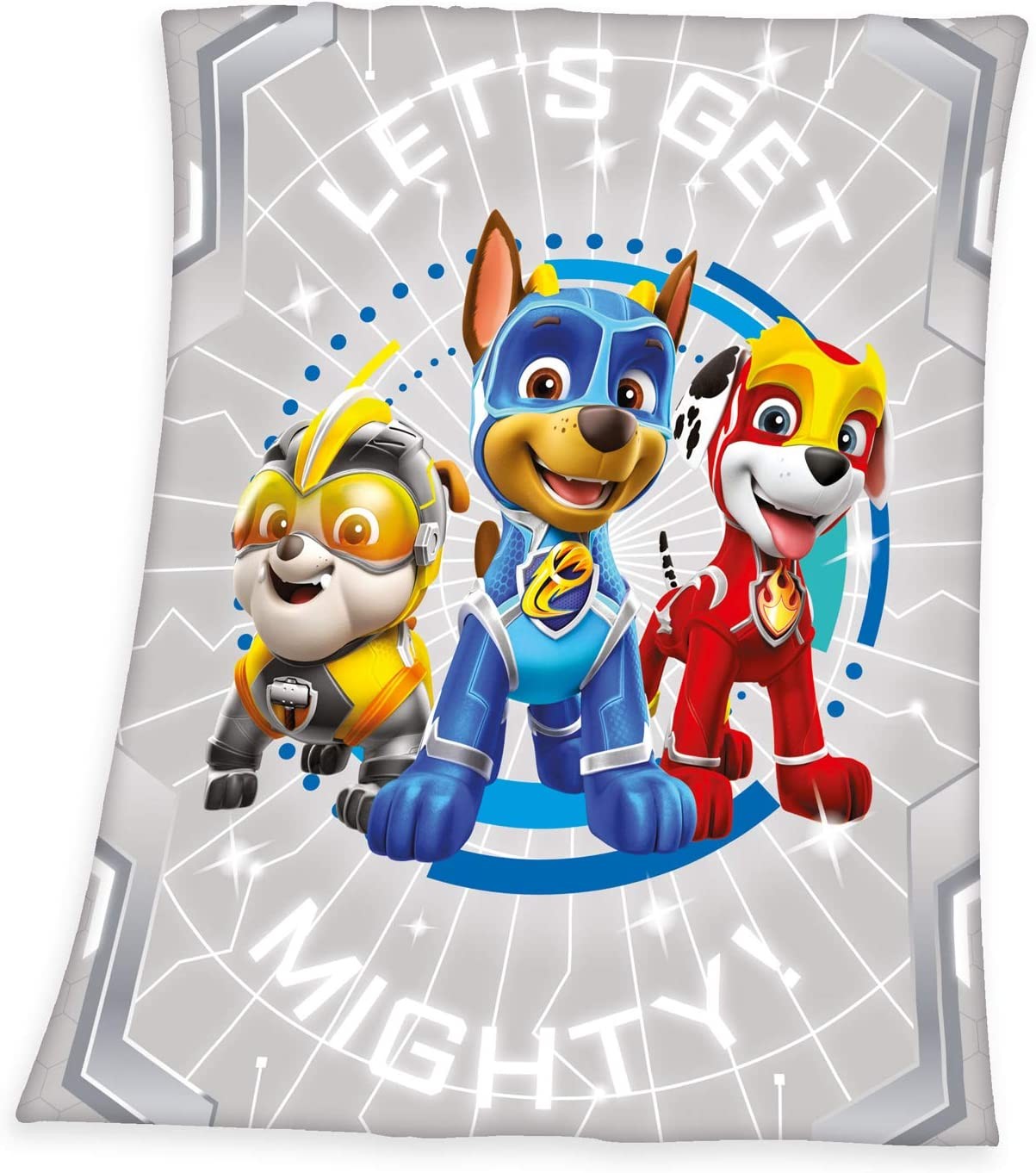 Cover: 4006891943903 | Herding 7532403035 - Paw Patrol Kuscheldecke, Polyester, grau, 130...