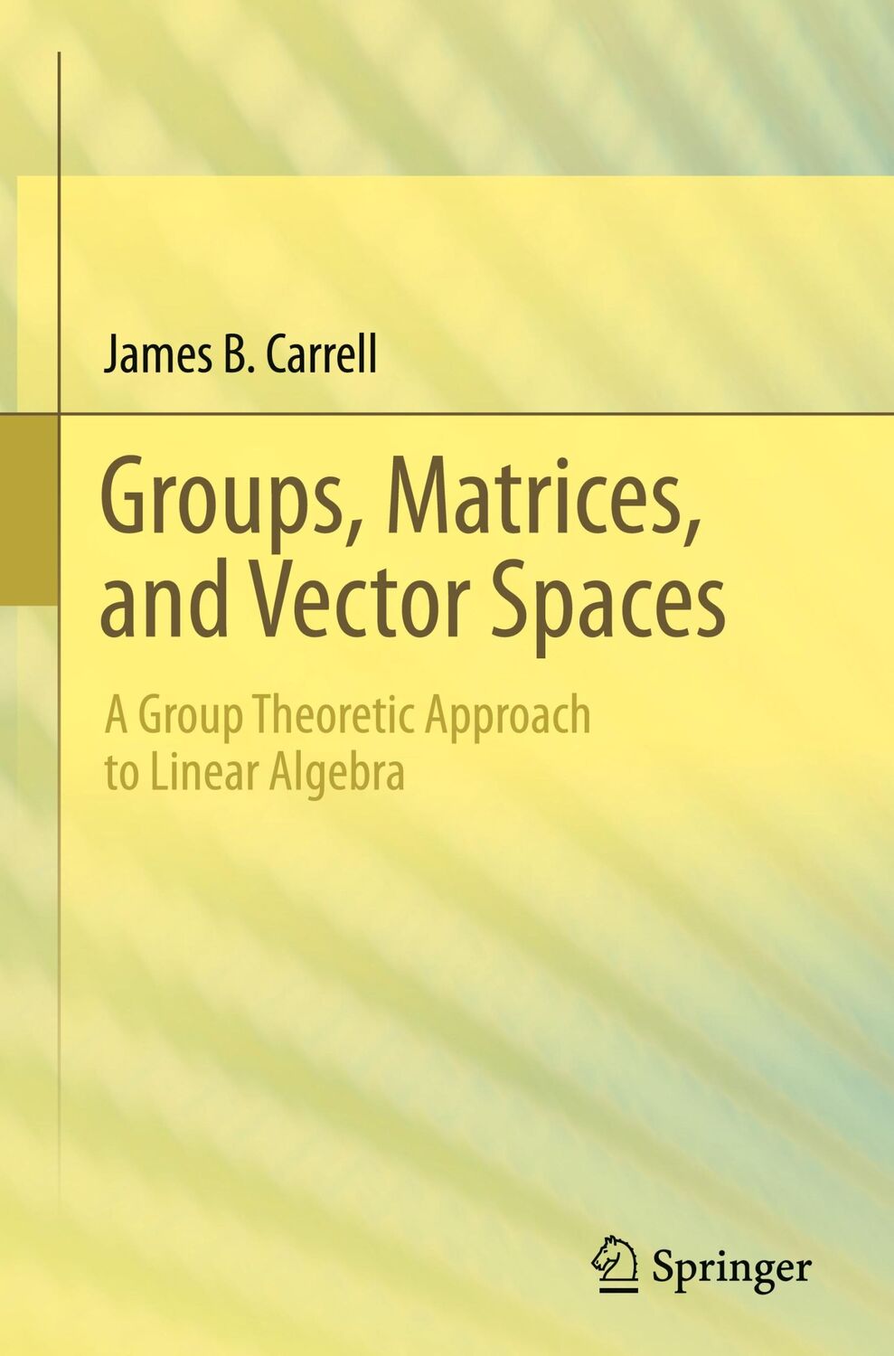 Cover: 9780387794273 | Groups, Matrices, and Vector Spaces | James B. Carrell | Buch | xvii