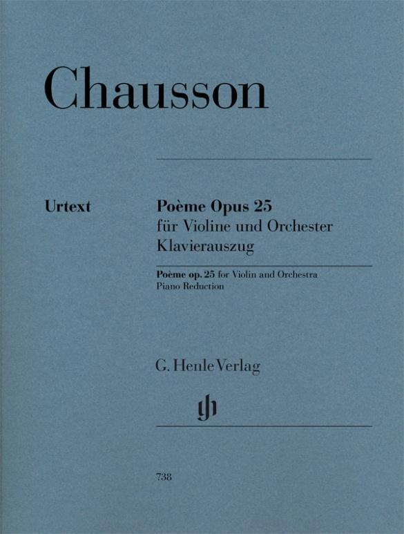 Cover: 9790201807386 | Chausson, Ernest - Poème op. 25 für Violine und Orchester | Chausson