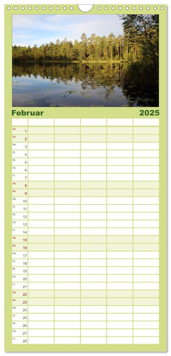 Bild: 9783457120439 | Familienplaner 2025 - Schweden 2025 mit 5 Spalten (Wandkalender, 21...