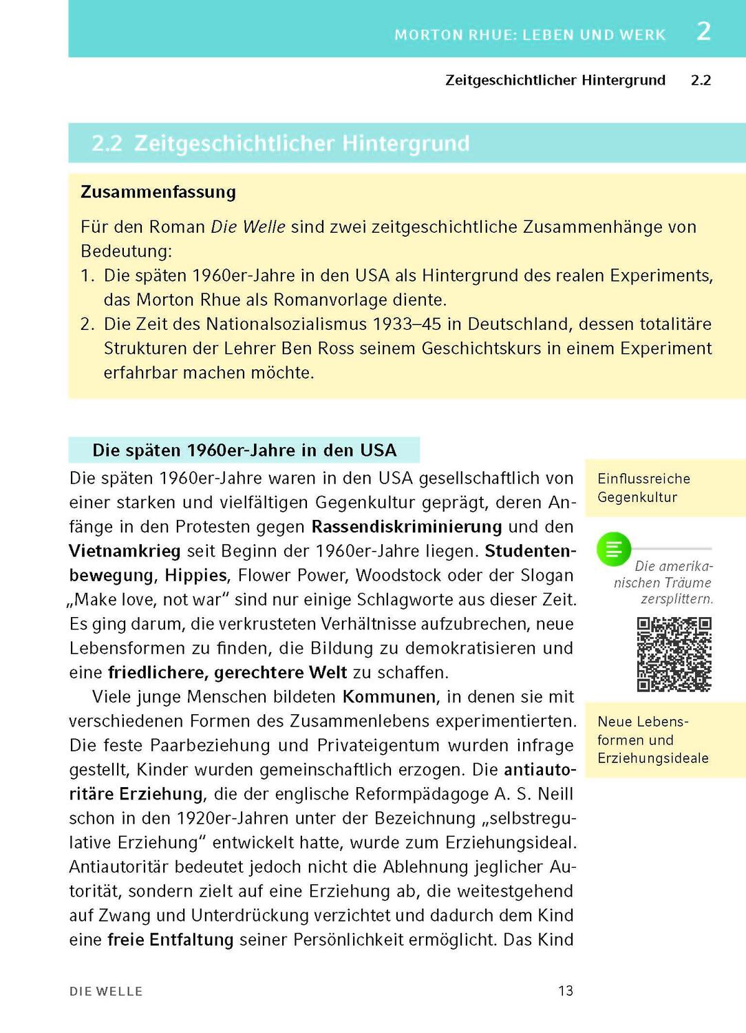 Bild: 9783804420717 | Die Welle - Textanalyse und Interpretation | Morton Rhue | Taschenbuch