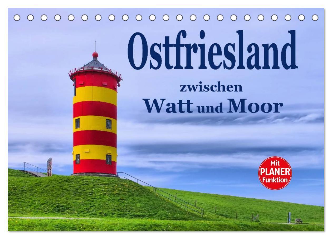 Cover: 9783435542680 | Ostfriesland - zwischen Watt und Moor (Tischkalender 2025 DIN A5...