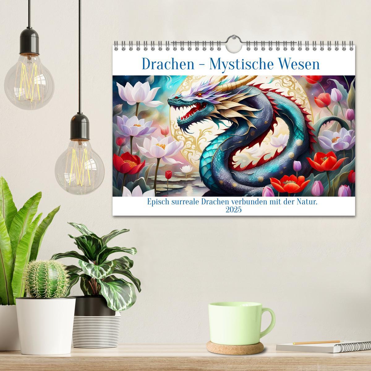 Bild: 9783457238790 | Drachen - Mystische Wesen (Wandkalender 2025 DIN A4 quer), CALVENDO...