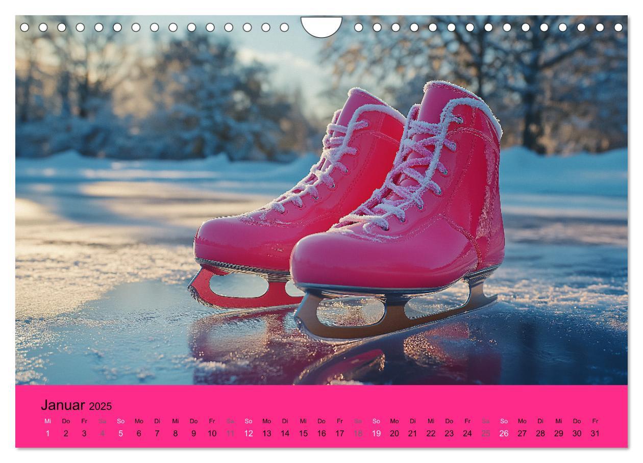 Bild: 9783457203873 | Kalender in PINK (Wandkalender 2025 DIN A4 quer), CALVENDO...