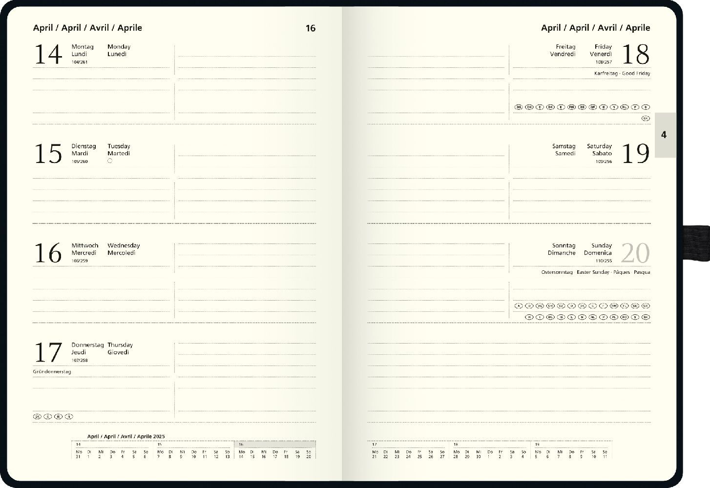 Bild: 4061947131703 | Buchkalender Kompagnon Modell 791 66 (2025) | 2 Seiten = 1 Woche, A5