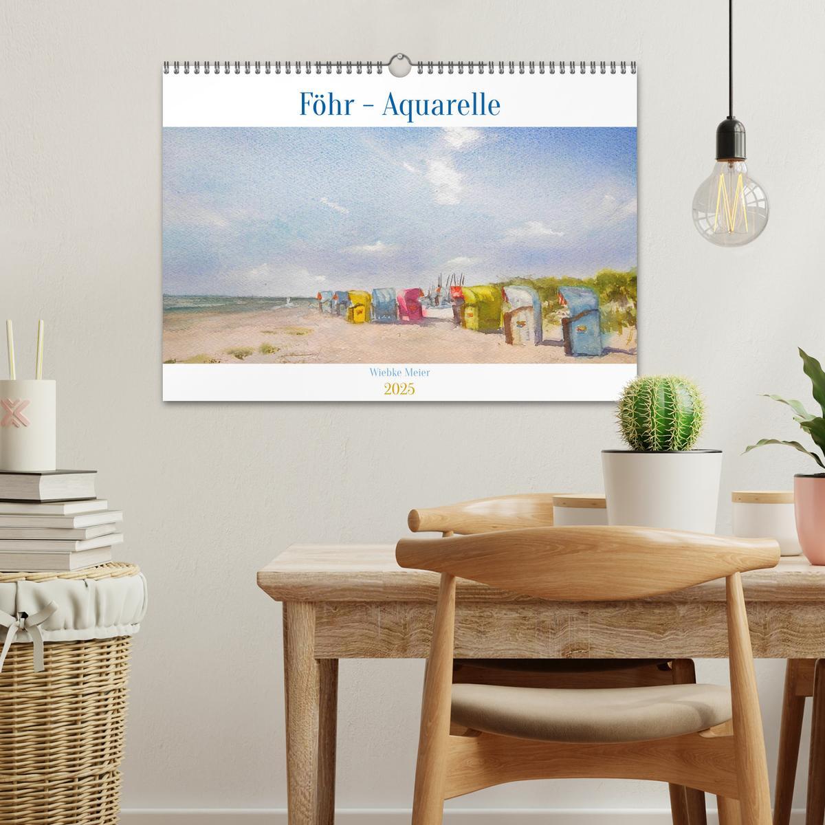 Bild: 9783457146668 | Föhr - Aquarelle (Wandkalender 2025 DIN A3 quer), CALVENDO...