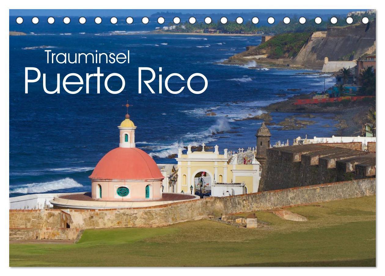 Cover: 9783435456277 | Trauminsel Puerto Rico (Tischkalender 2025 DIN A5 quer), CALVENDO...