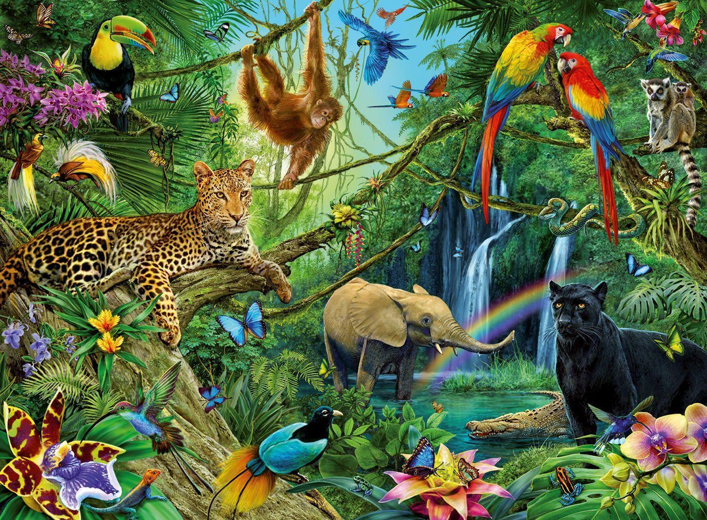 Bild: 4005556126606 | Ravensburger Kinderpuzzle - 12660 Tiere im Dschungel - Tier-Puzzle...