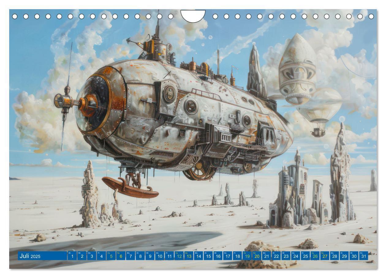 Bild: 9783383807596 | Steampunk Luftschiffe mit einer surrealen Note (Wandkalender 2025...