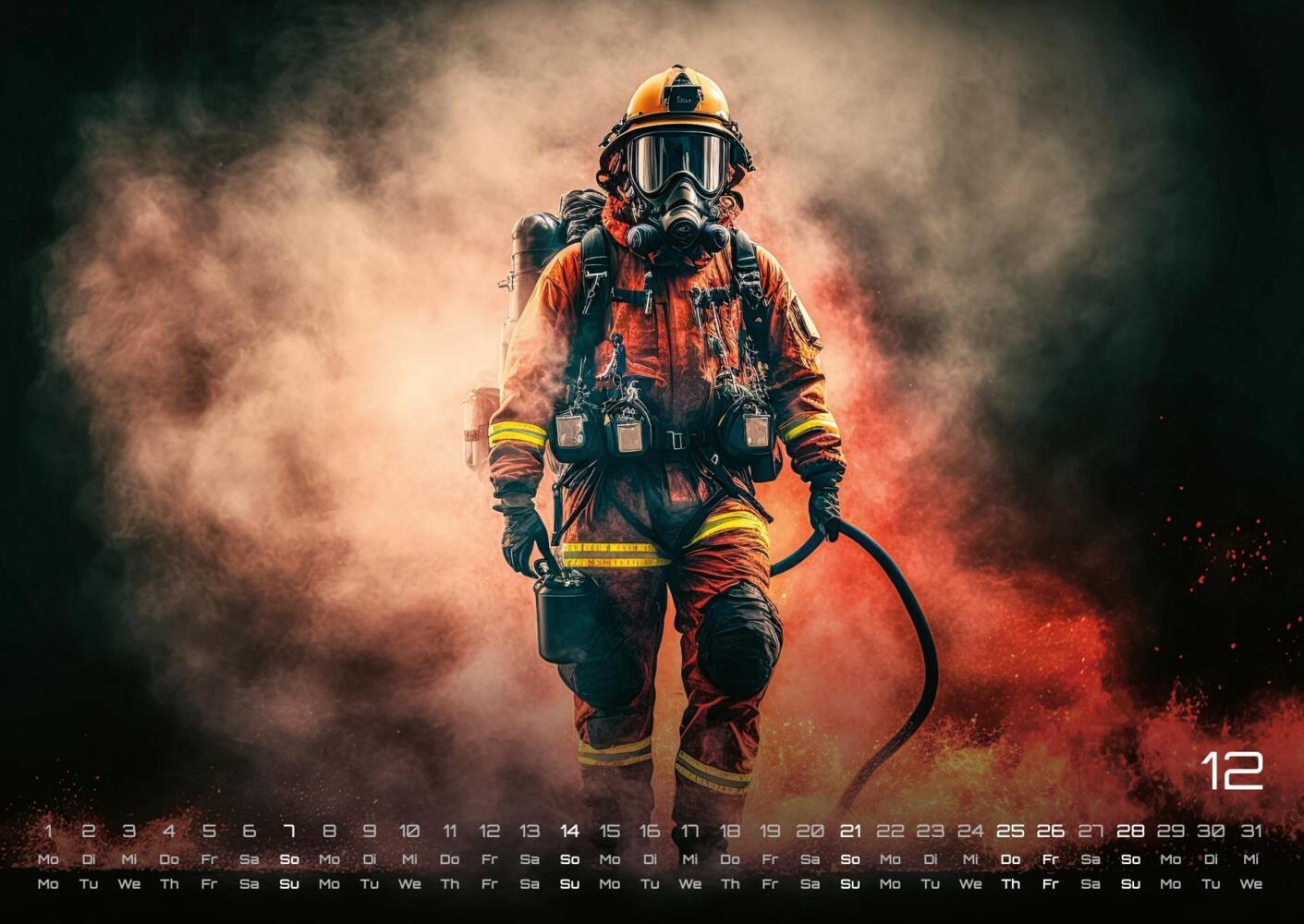 Bild: 9783986733988 | FIREFIGHTER - Retter in der Not - Feuerwehr - 2025 - Kalender DIN A2