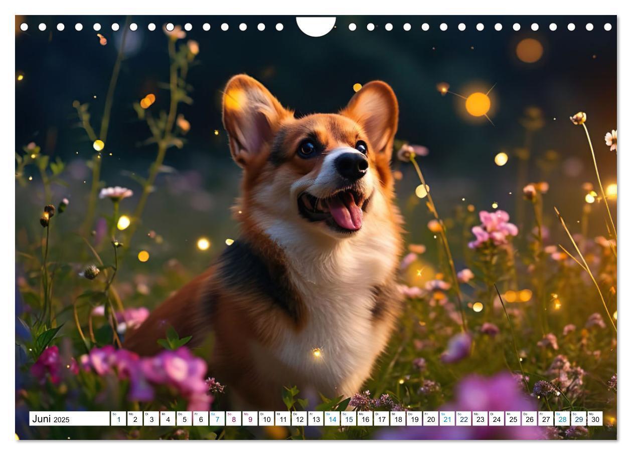 Bild: 9783383776069 | Happy Corgis (Wandkalender 2025 DIN A4 quer), CALVENDO Monatskalender