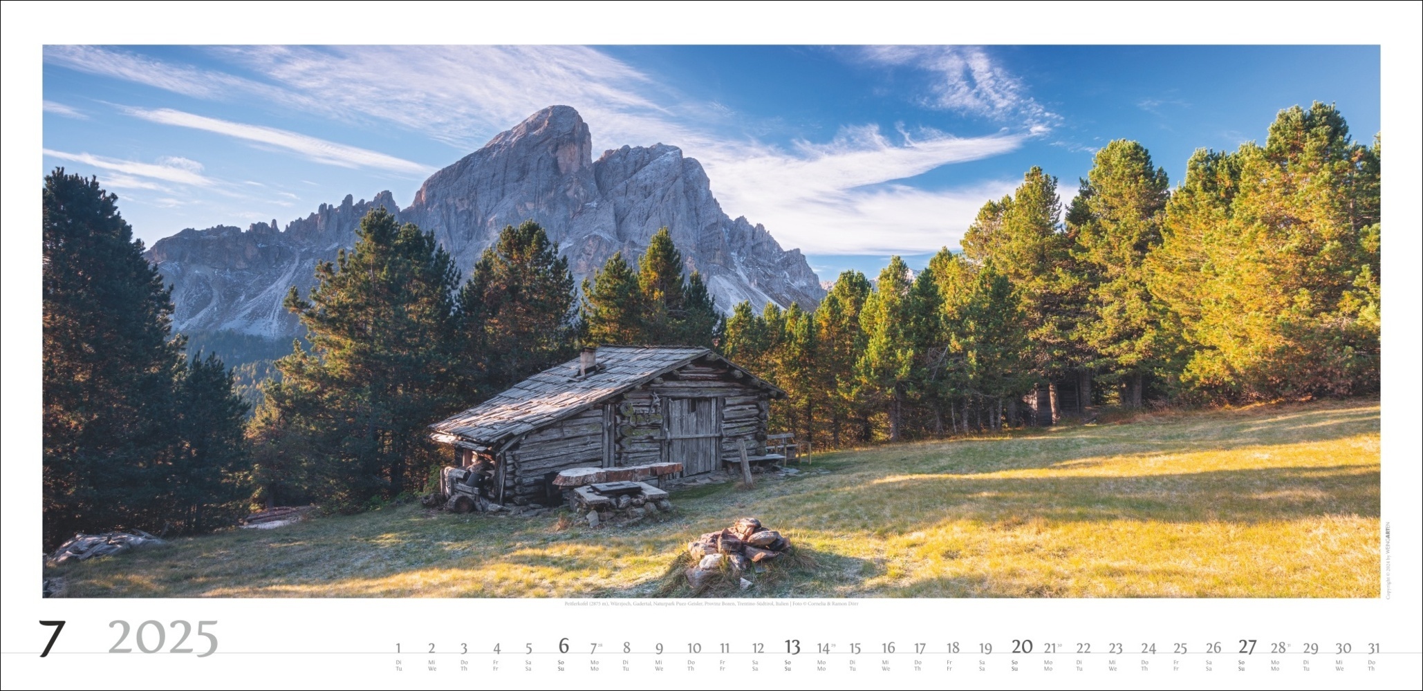 Bild: 9783839900215 | Alpenpanorama Kalender 2025 | Cornelia Dörr (u. a.) | Kalender | 14 S.