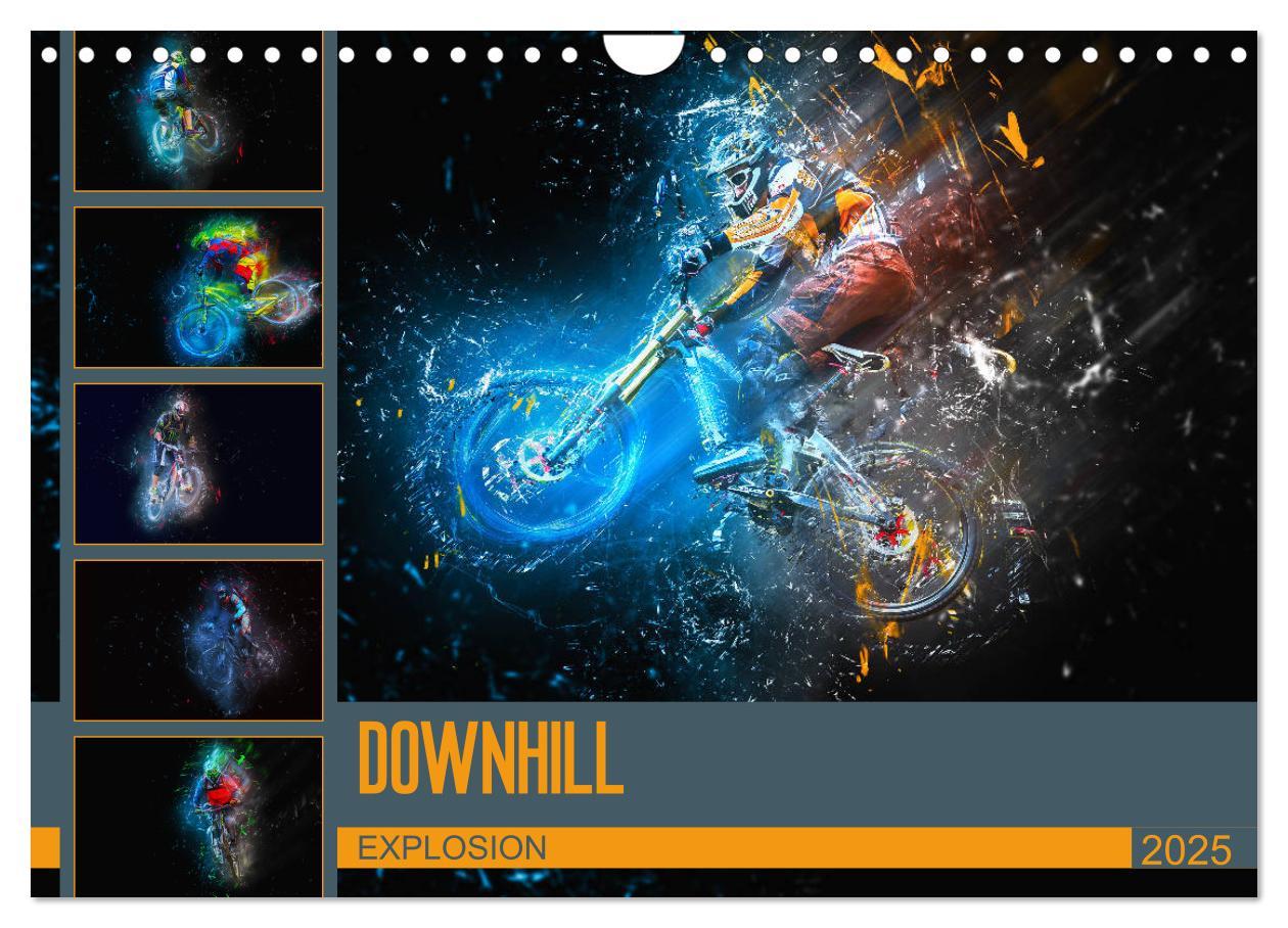 Cover: 9783435432905 | Downhill Explosion (Wandkalender 2025 DIN A4 quer), CALVENDO...