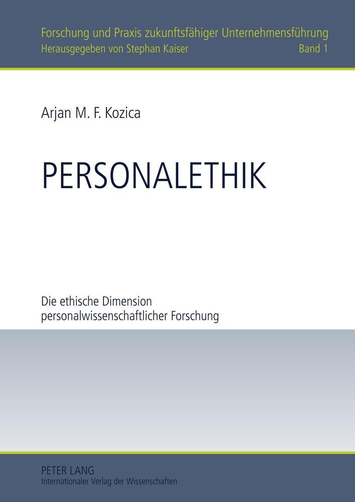 Cover: 9783631614105 | Personalethik | Arjan Kozica | Buch | HC gerader Rücken kaschiert