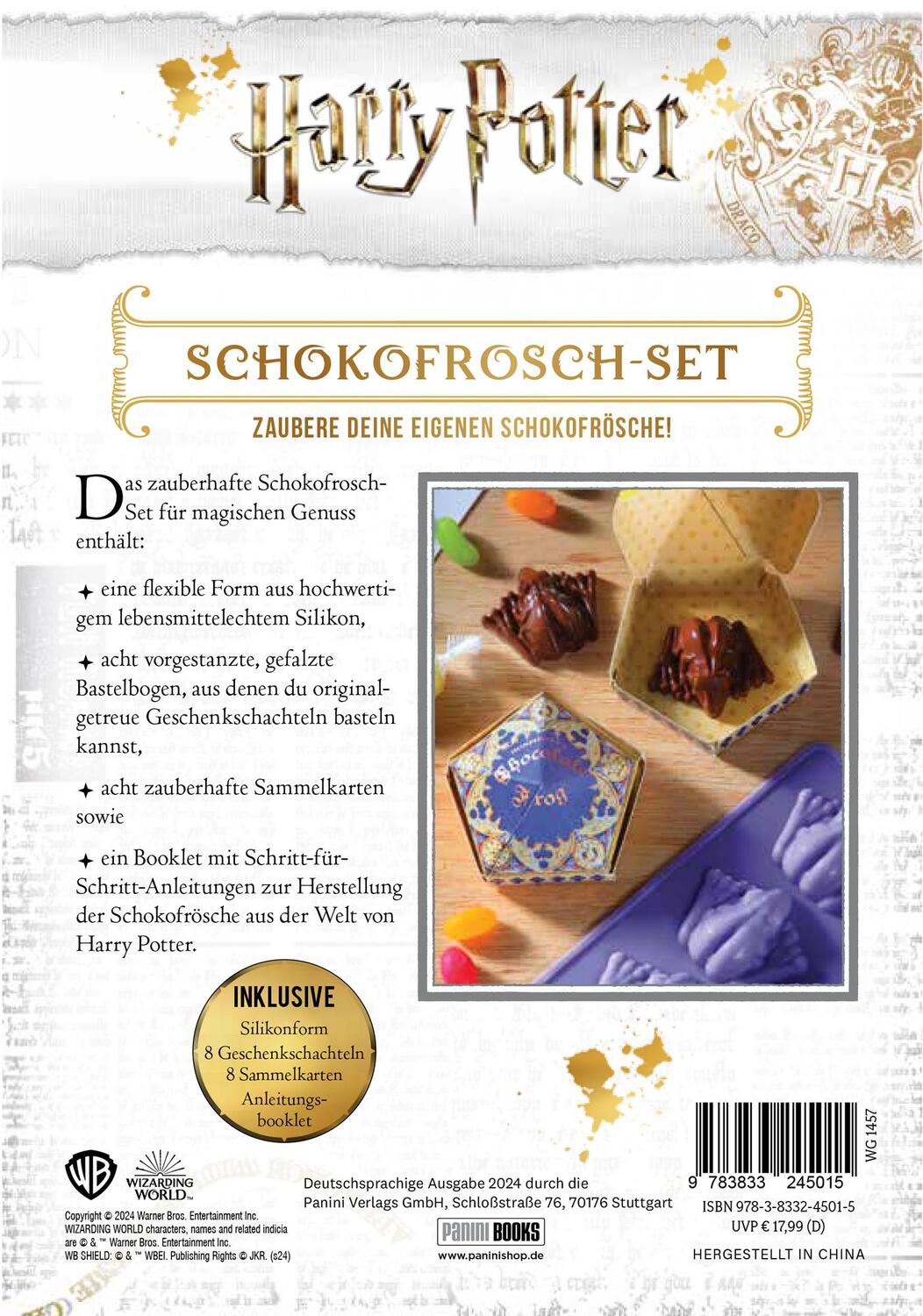 Rückseite: 9783833245015 | Harry Potter: Schokofrosch-Set | Panini | Stück | 12 S. | Deutsch