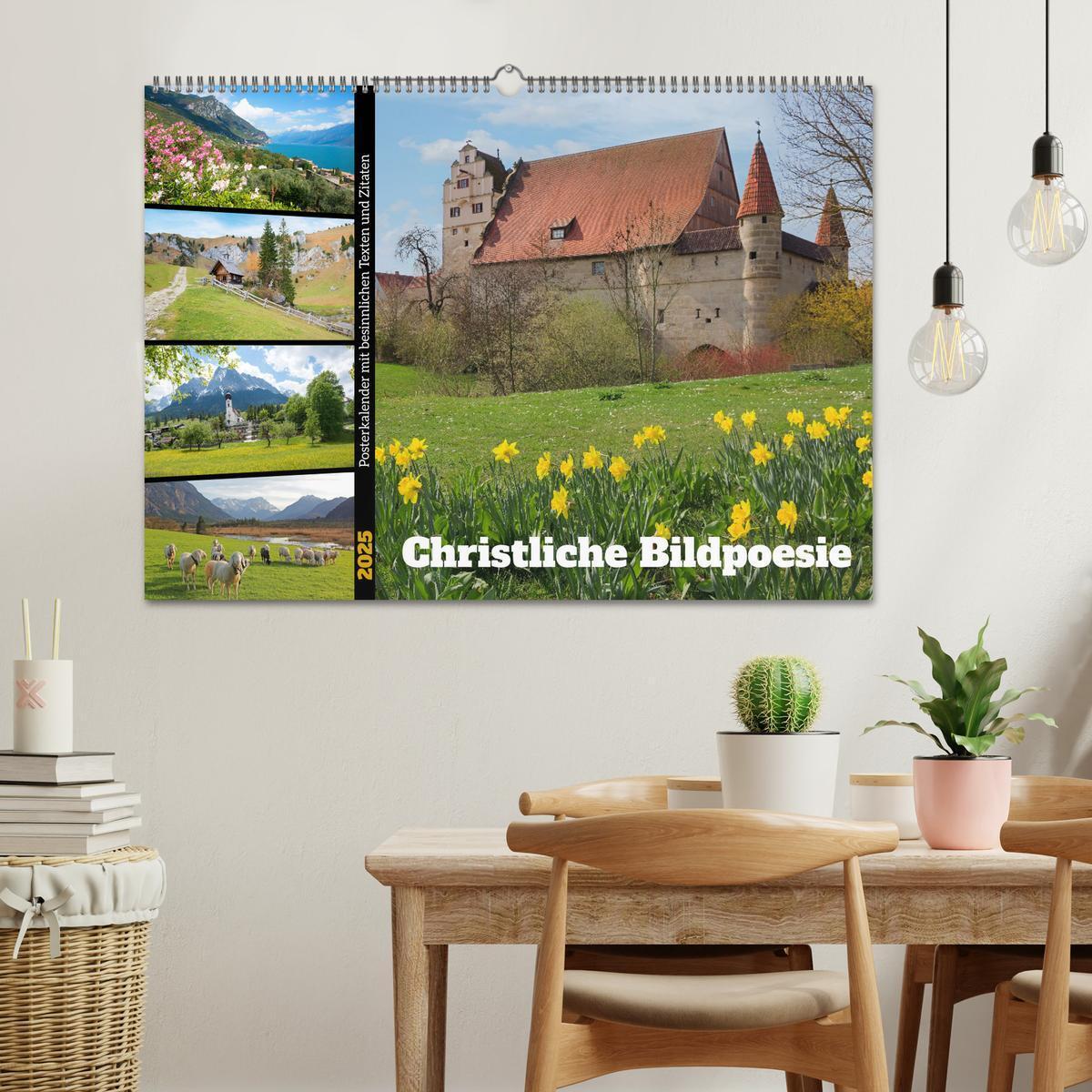 Bild: 9783383823671 | Christliche Bildpoesie (Wandkalender 2025 DIN A2 quer), CALVENDO...