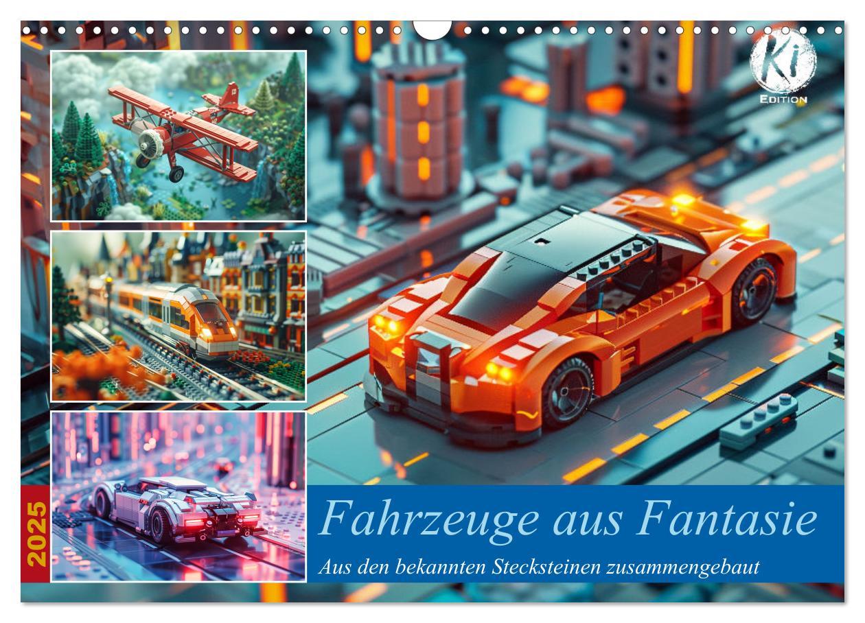 Cover: 9783435651894 | Fahrzeuge aus Fantasie (Wandkalender 2025 DIN A3 quer), CALVENDO...