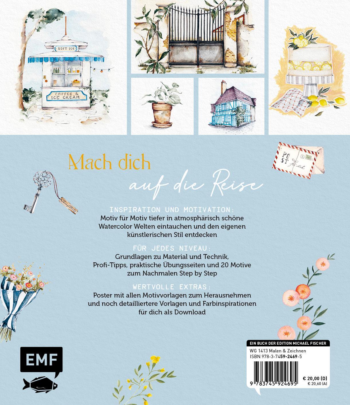 Rückseite: 9783745924695 | Secret Places - Watercolor | Madeleine Zülke | Buch | 128 S. | Deutsch