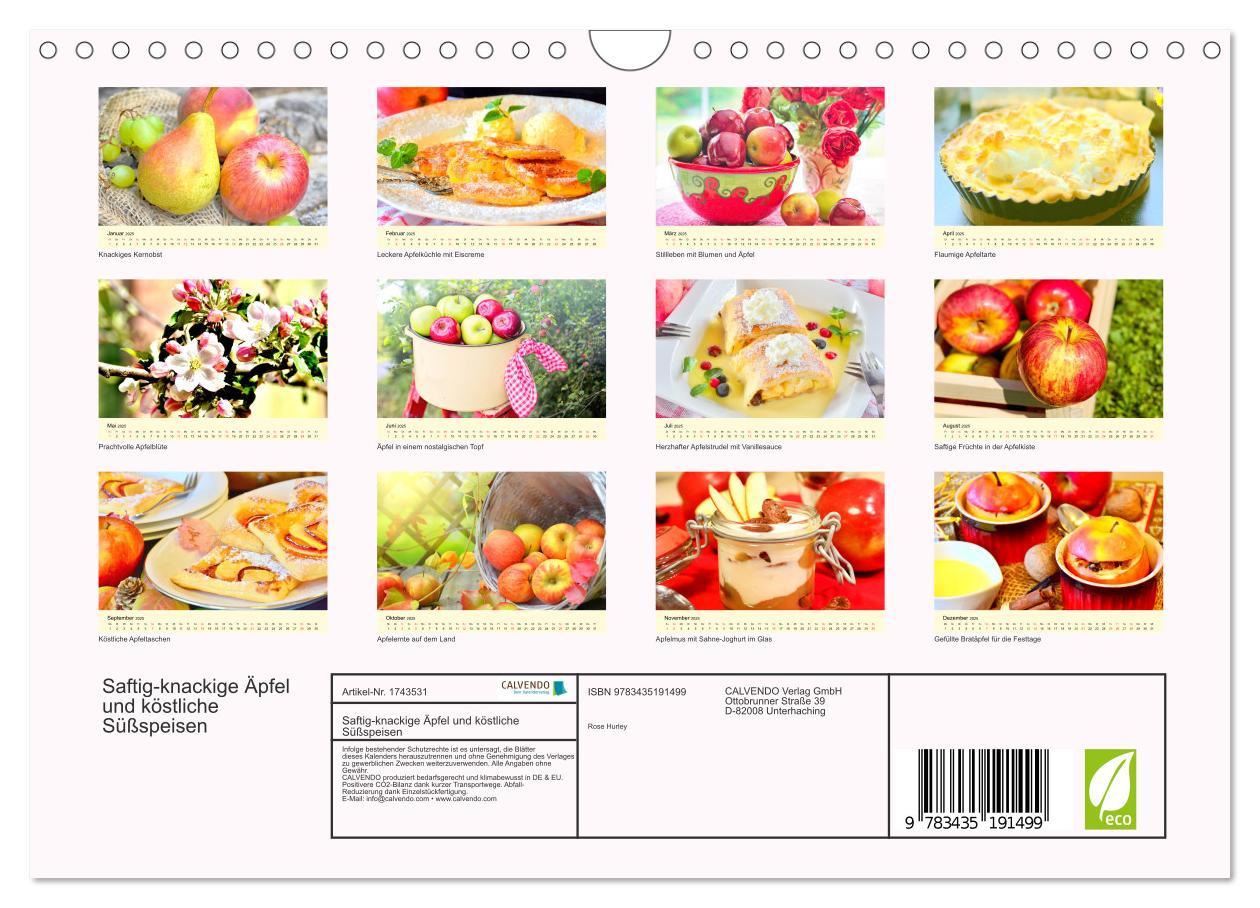 Bild: 9783435191499 | Saftig-knackige Äpfel und köstliche Süßspeisen (Wandkalender 2025...