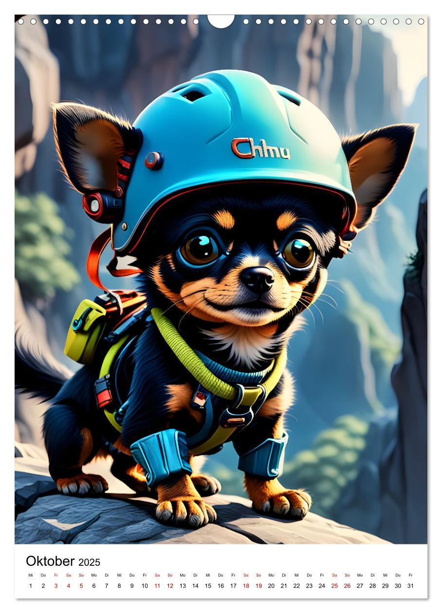 Bild: 9783457141717 | Chihuahua Outdoor Abenteuer (Wandkalender 2025 DIN A3 hoch),...