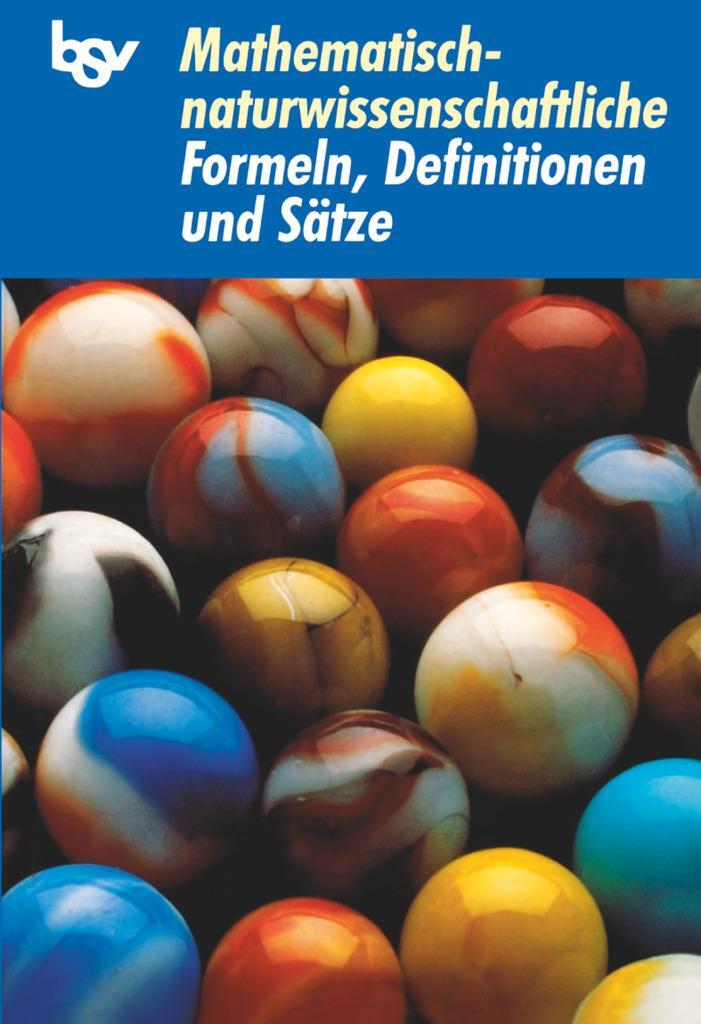 Cover: 9783762739241 | Mathematisch-naturwissenschaftliche Formeln, Definitionen und Sätze