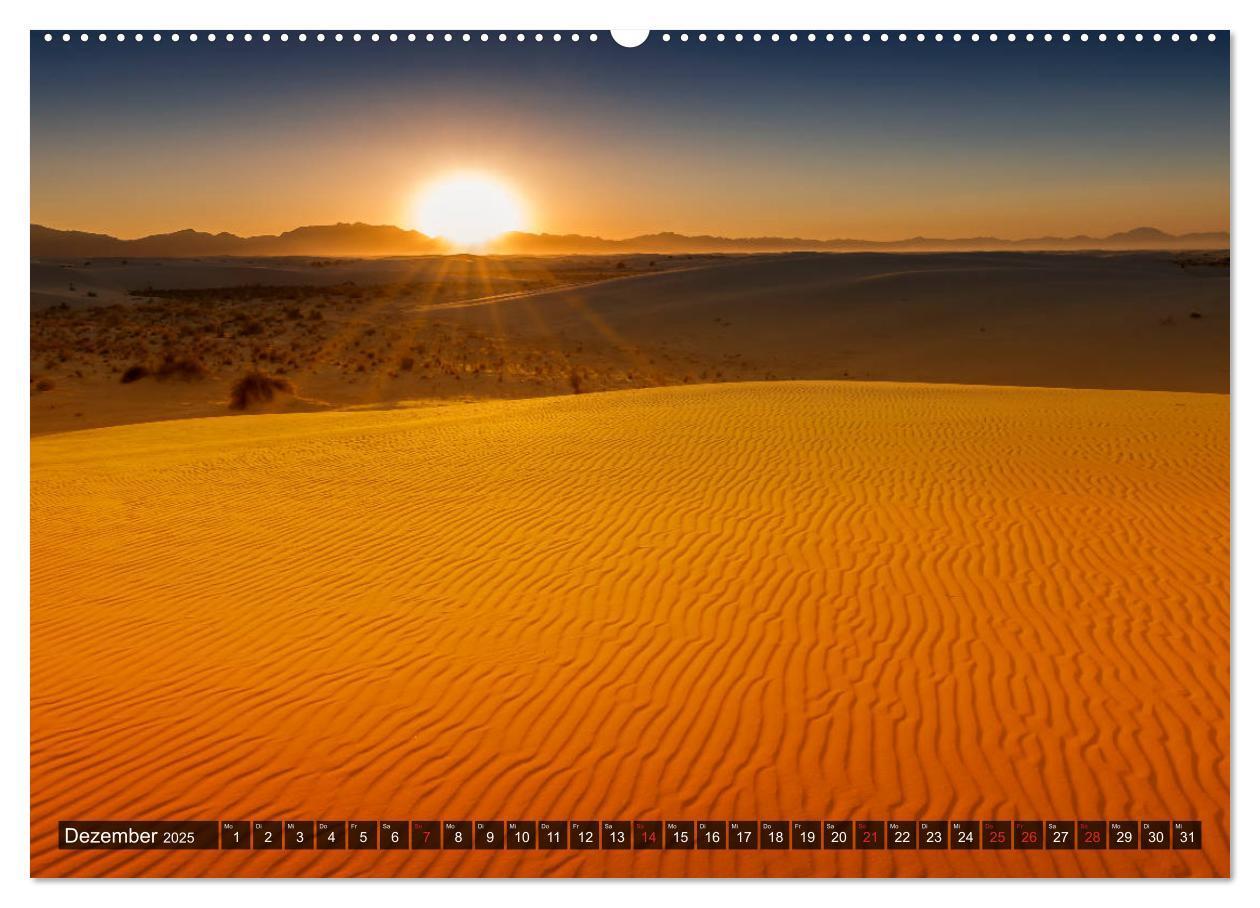 Bild: 9783435209835 | WHITE SANDS Die weiße Wüste in New Mexico (Wandkalender 2025 DIN A2...