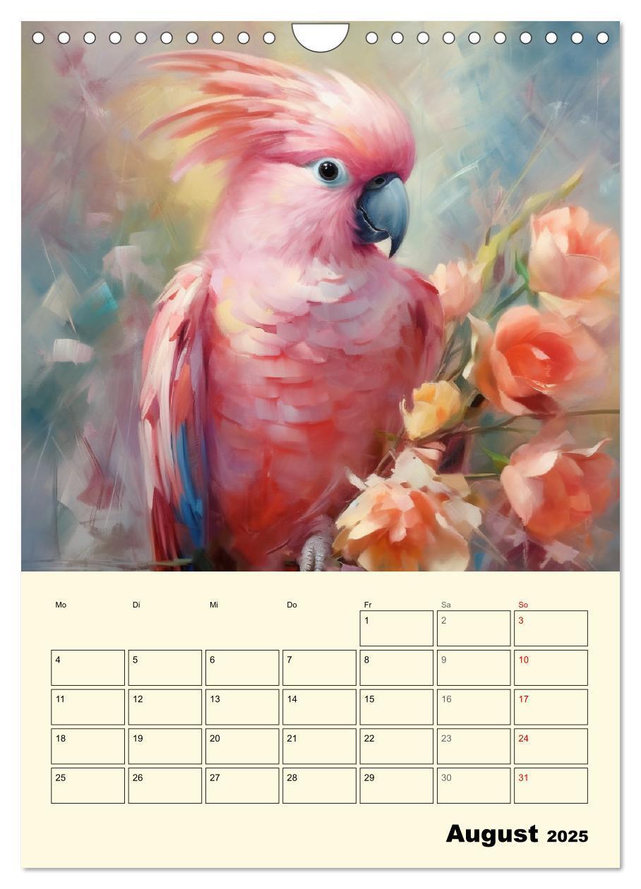 Bild: 9783435864904 | Bunte Vögel. Bezaubernde Papageien-Aquarelle (Wandkalender 2025 DIN...