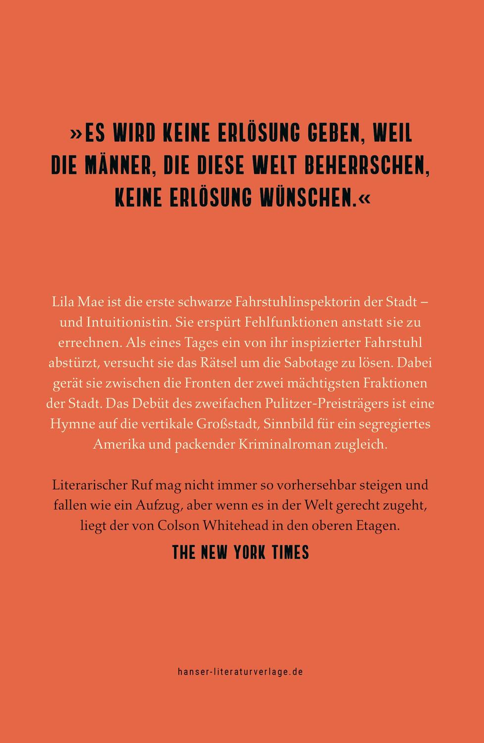 Bild: 9783446261839 | Die Intuitionistin | Roman | Colson Whitehead | Buch | 272 S. | 2024