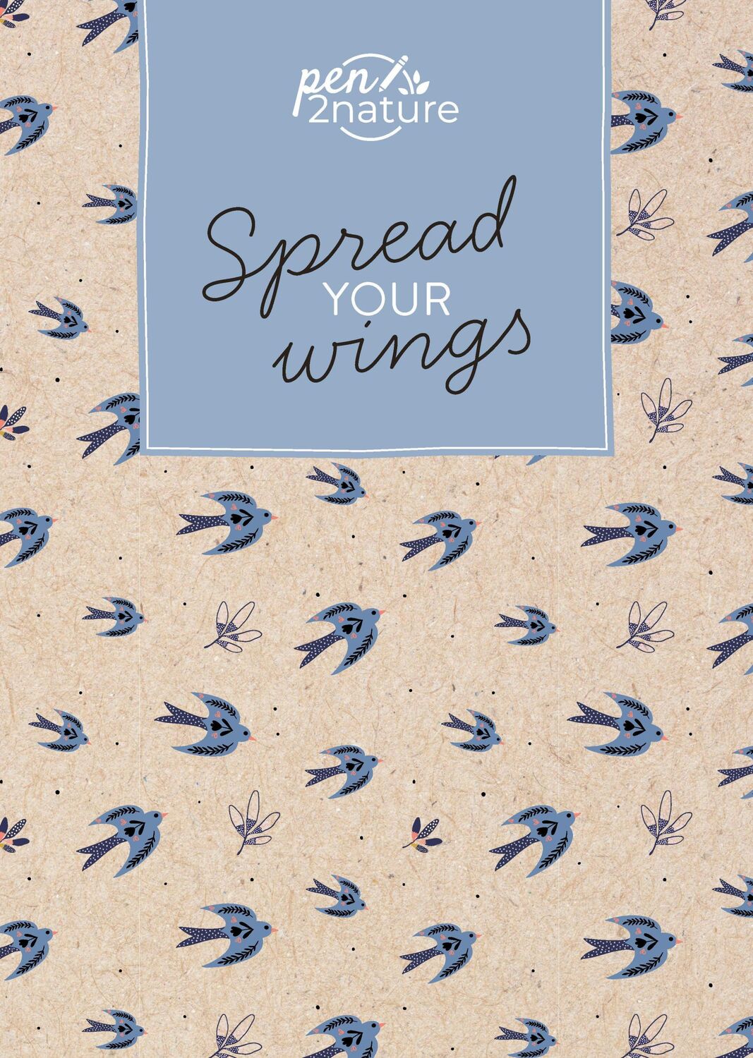 Cover: 9783987640407 | Spread Your Wings . Nachhaltiges Notizbuch in A5 mit Hardcover und...