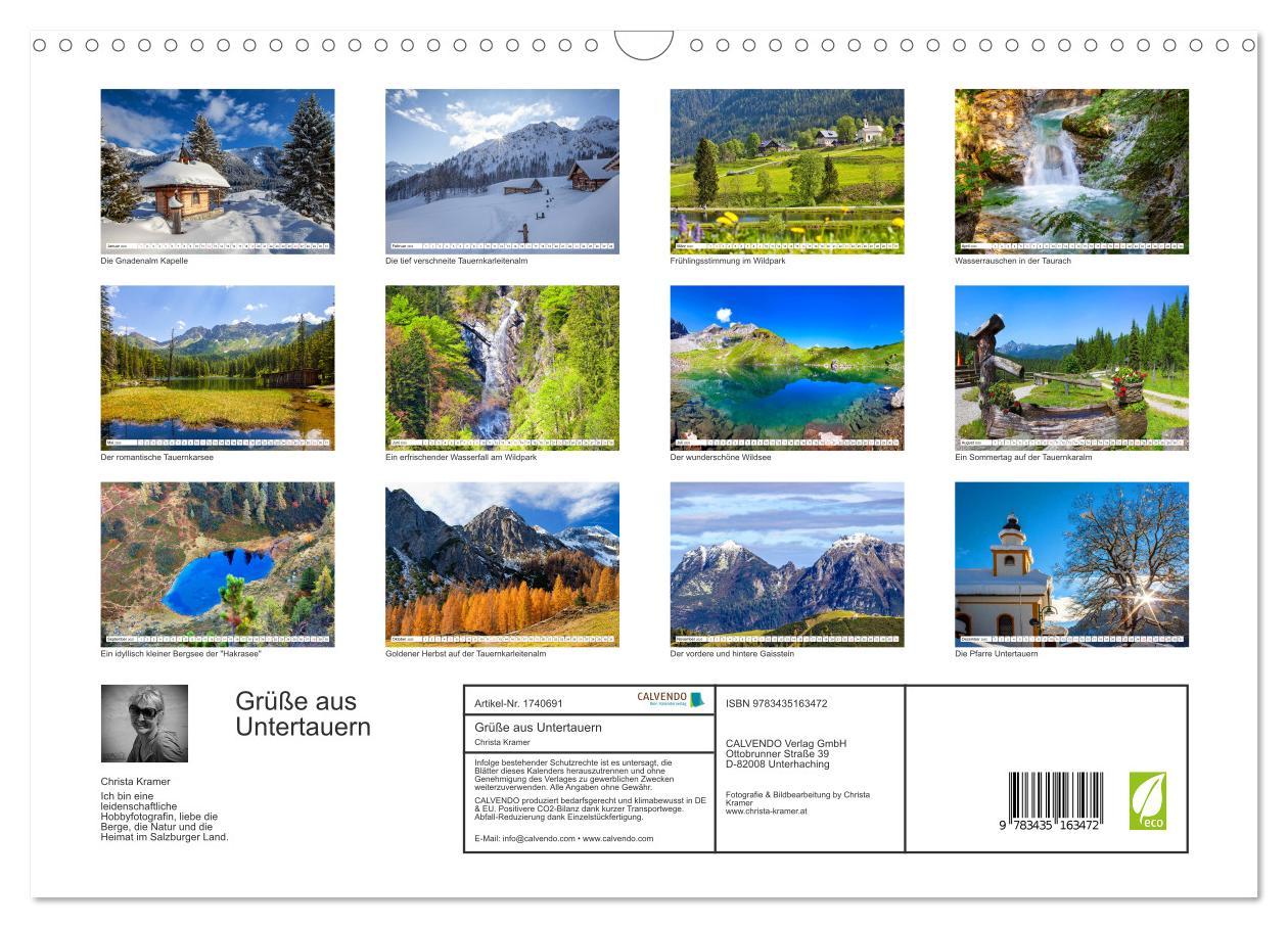 Bild: 9783435163472 | Grüße aus Untertauern (Wandkalender 2025 DIN A3 quer), CALVENDO...