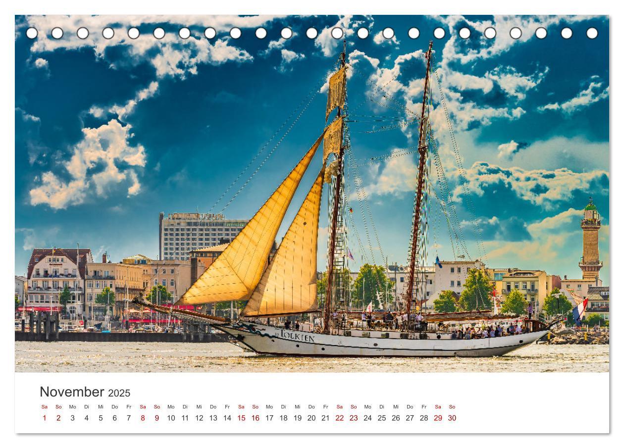 Bild: 9783435028641 | Warnemünde by Olaf Rehmert (Tischkalender 2025 DIN A5 quer),...