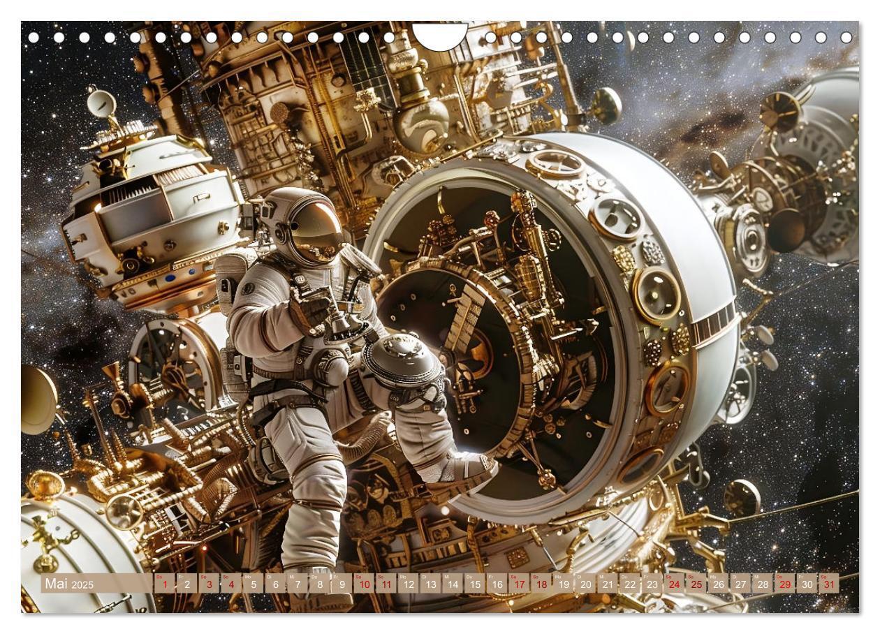 Bild: 9783435649082 | Steampunk im Weltall (Wandkalender 2025 DIN A4 quer), CALVENDO...