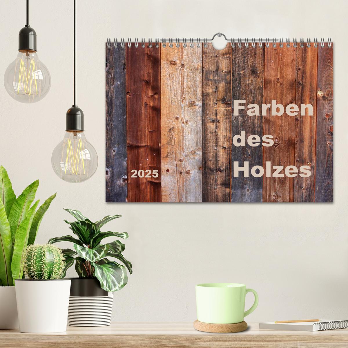 Bild: 9783435476268 | Farben des Holzes (Wandkalender 2025 DIN A4 quer), CALVENDO...