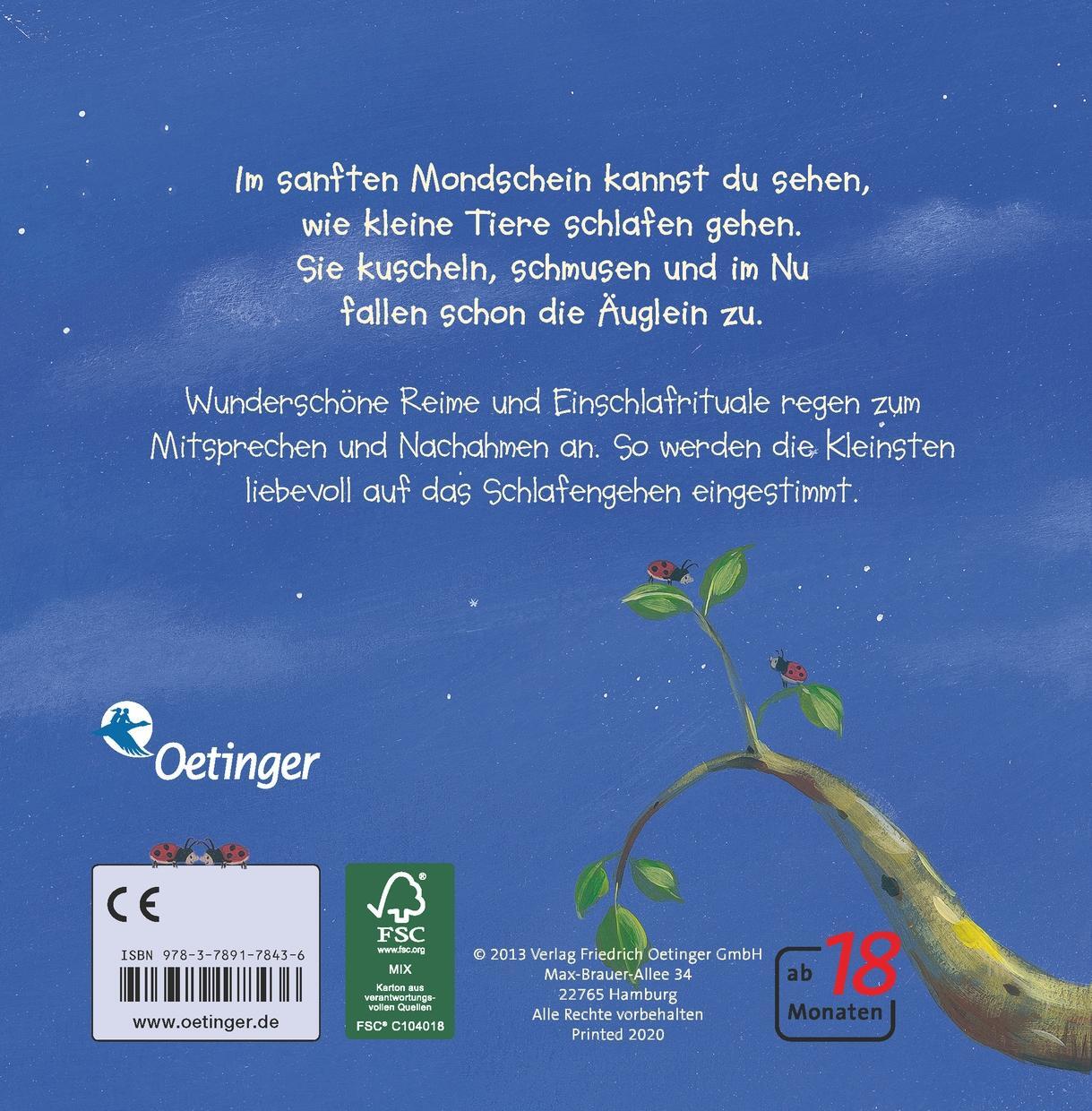 Rückseite: 9783789178436 | Wie kleine Tiere schlafen gehen | ab 18 Monate | ZurBrügge (u. a.)